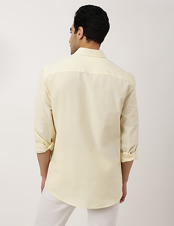 Pure Cotton Button-down Collar Shirt