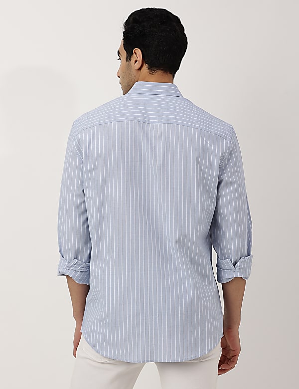 Pure Cotton Button-down Collar Shirt