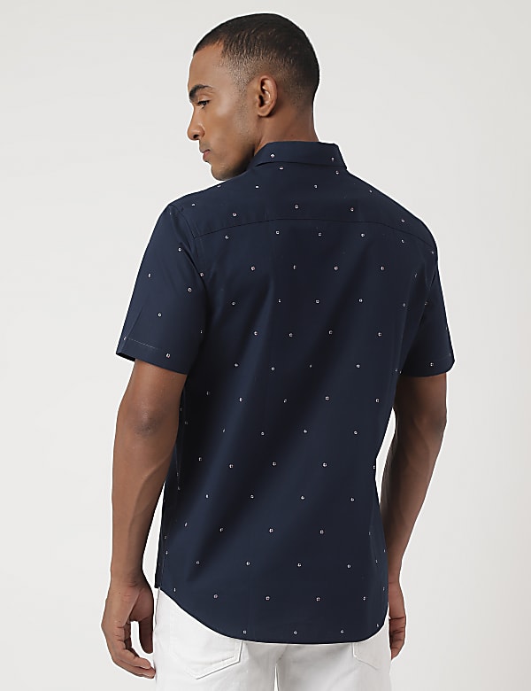 Pure Cotton Button-down Collar Shirt