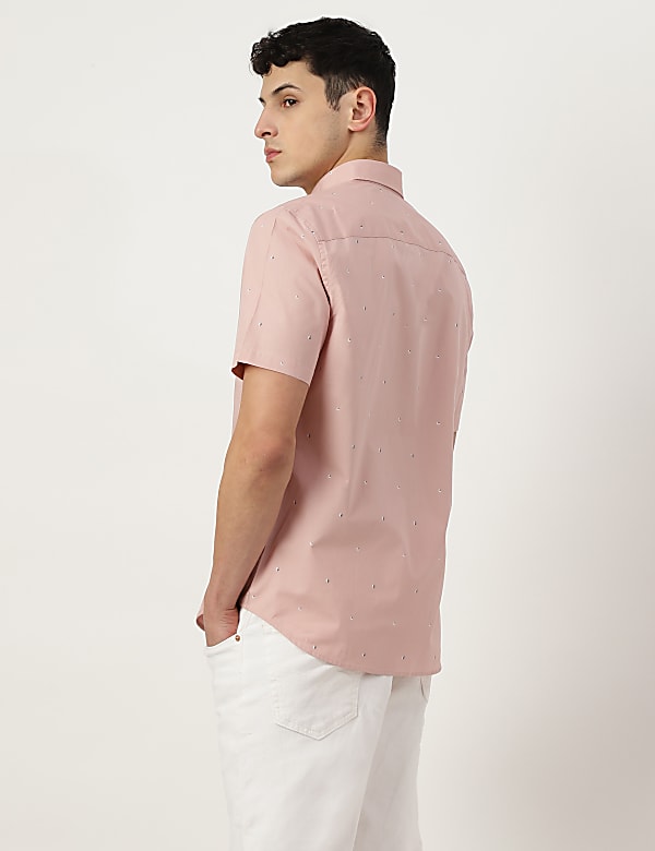 Pure Cotton Button-down Collar Shirt