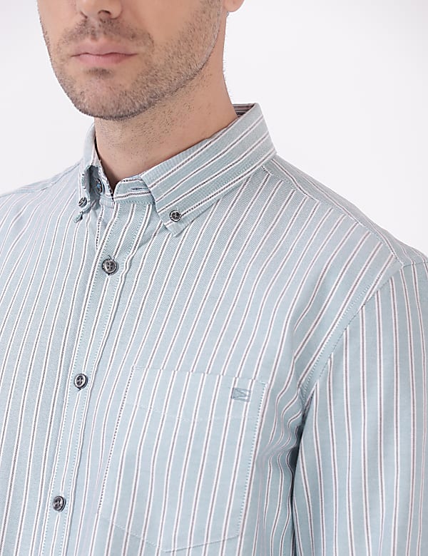 Button down collar shirt online