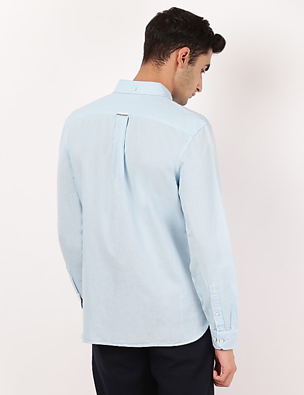 Linen Mix Solid Shirt