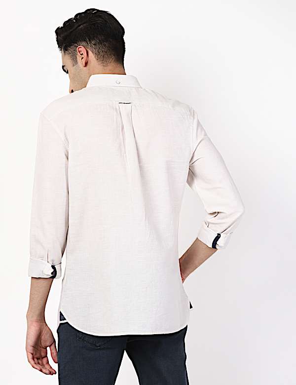 Linen Mix Striper Shirt
