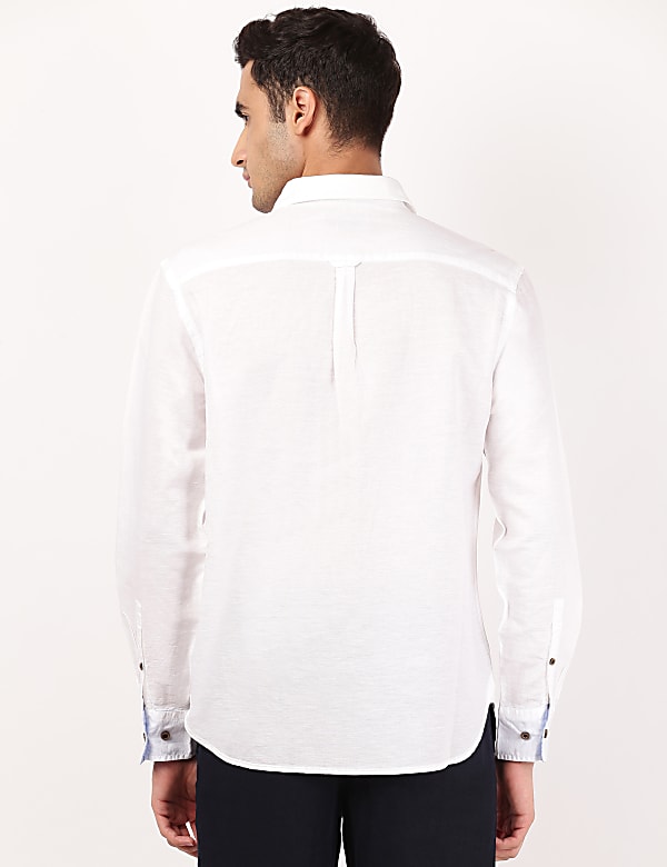 Linen Mix Solid Shirt