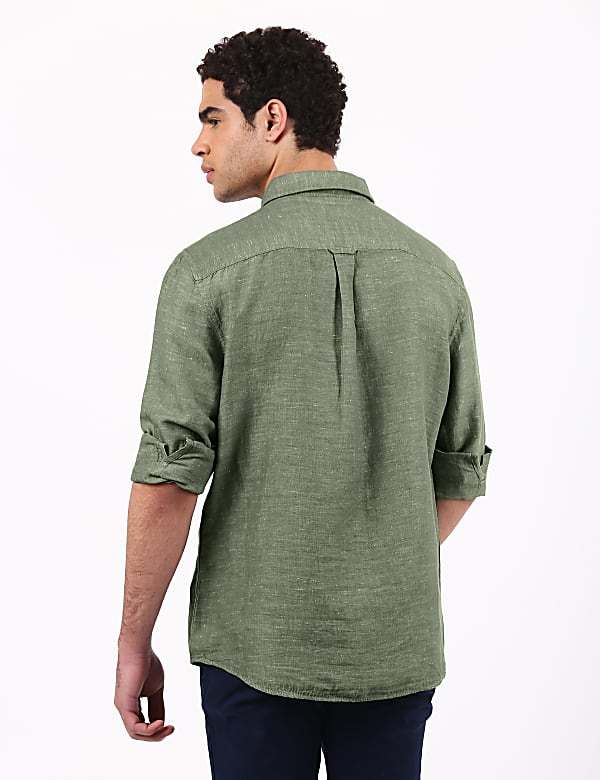 Linen Mix Solid Shirt