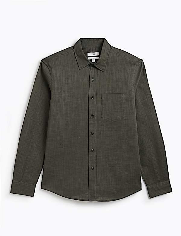 Regular Fit Cotton Classic Collar Shirt