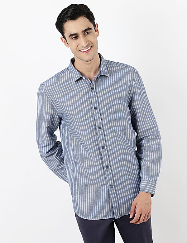 Vertical Broad Stripes Shirt