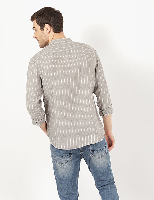 Pure Linen Striper Shirt