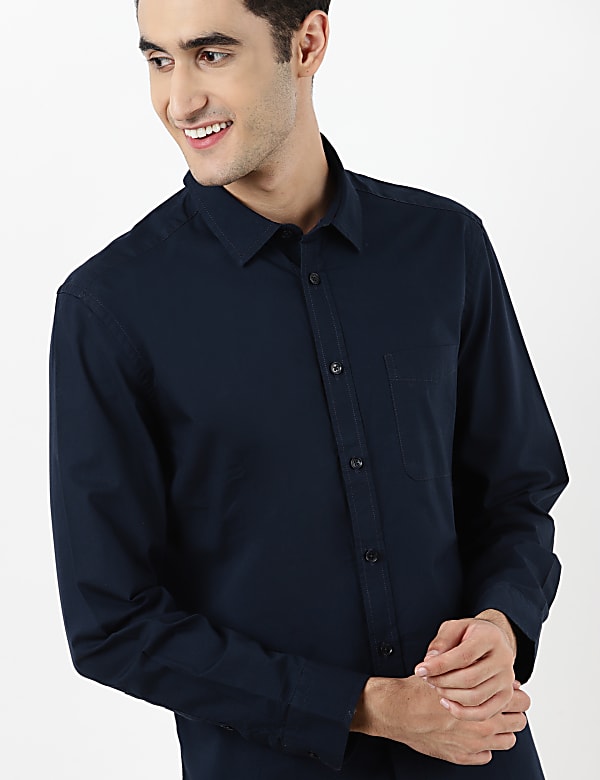 Pure Cotton Soft Touch Solid Shirt
