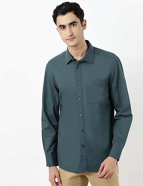 Pure Cotton Soft Touch Solid Shirt