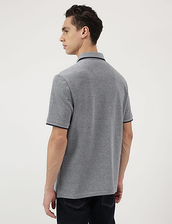 Pure Cotton Polo Neck T-Shirt