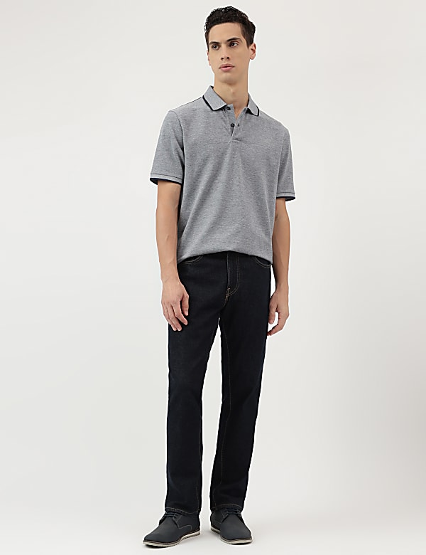 Pure Cotton Polo Neck T-Shirt