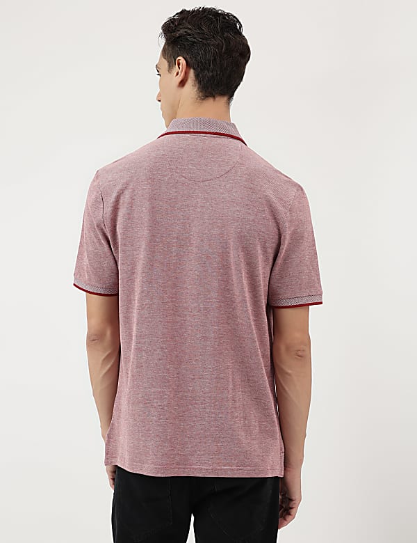 Pure Cotton Polo Neck T-Shirt