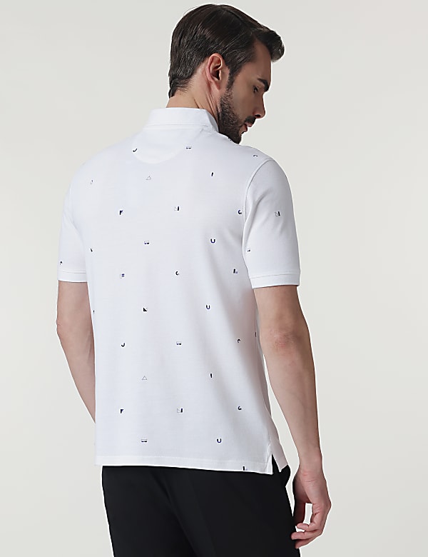 Pure Cotton Printed Half Sleeves Polo