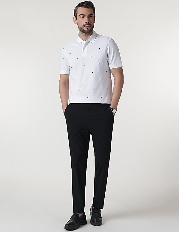 Pure Cotton Printed Half Sleeves Polo