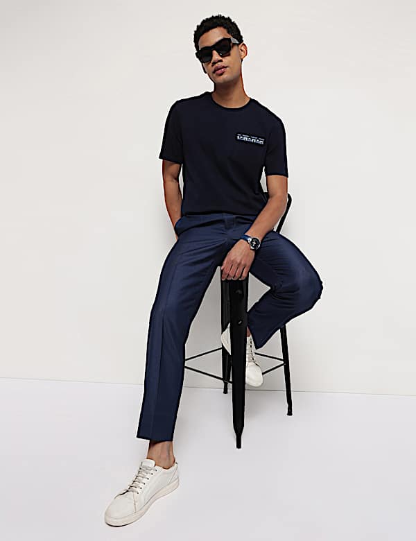 Pure Cotton Crew Neck T-Shirt