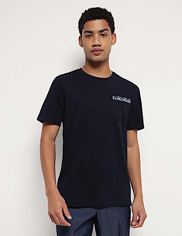 Pure Cotton Crew Neck T-Shirt