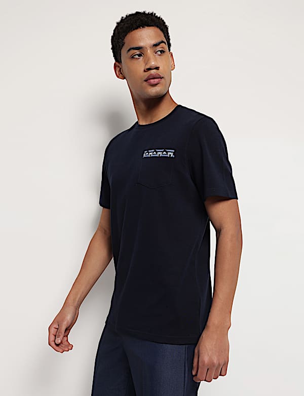 Pure Cotton Crew Neck T-Shirt