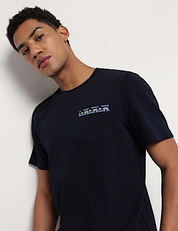 Pure Cotton Crew Neck T-Shirt