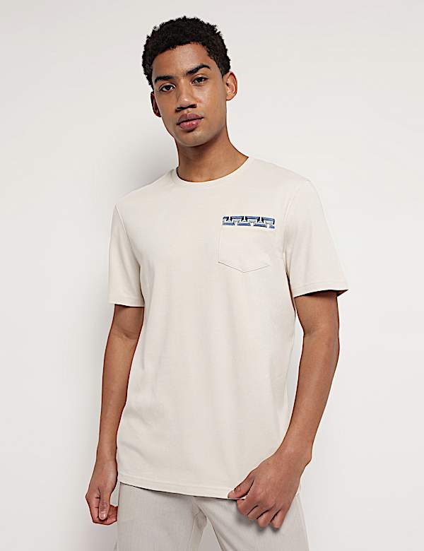 Pure Cotton Crew Neck T-Shirt