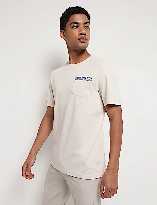 Pure Cotton Crew Neck T-Shirt