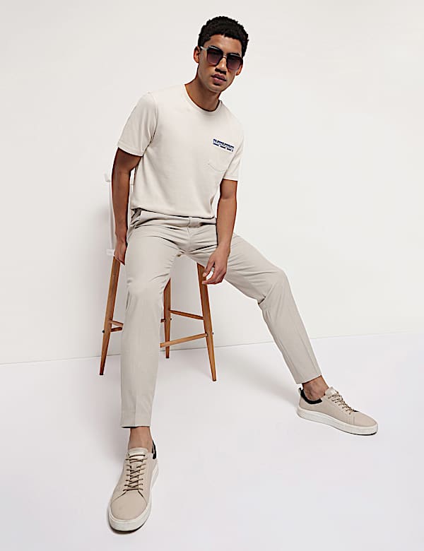 Pure Cotton Crew Neck T-Shirt
