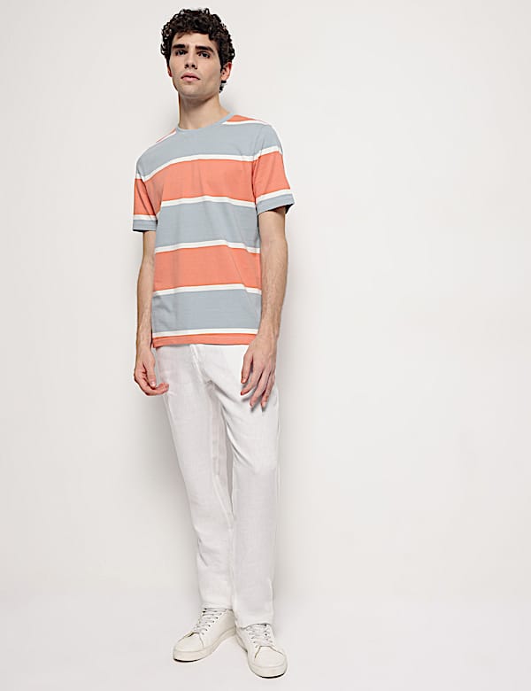 Pure Cotton Striped T-Shirt