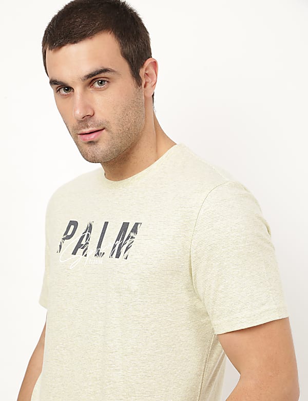 Striped Round Neck T-shirt