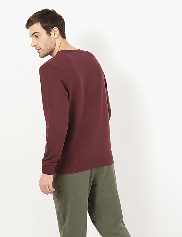 Cotton Text Print Sweatshirt