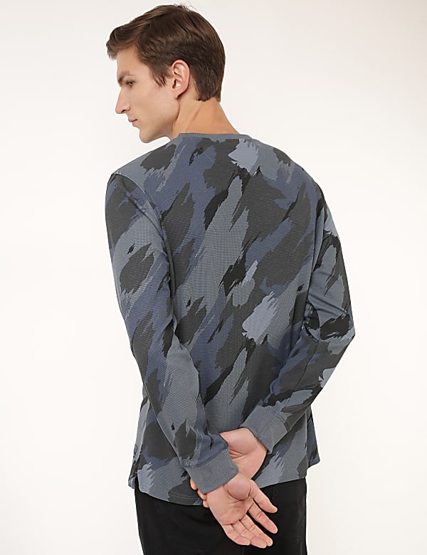 Pure Cotton Camouflage Crew Neck T-Shirt