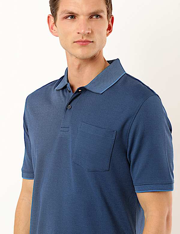 Modal Mix Plain Collar Neck T-Shirt