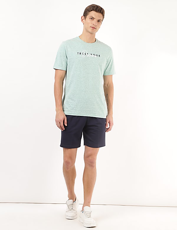 Cotton Mix Plain Regular Fit Short