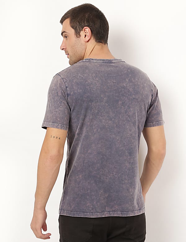 Pure Cotton Printed Round Neck T-shirt