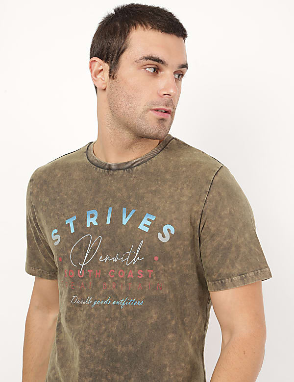 Pure Cotton Printed Round Neck T-shirt