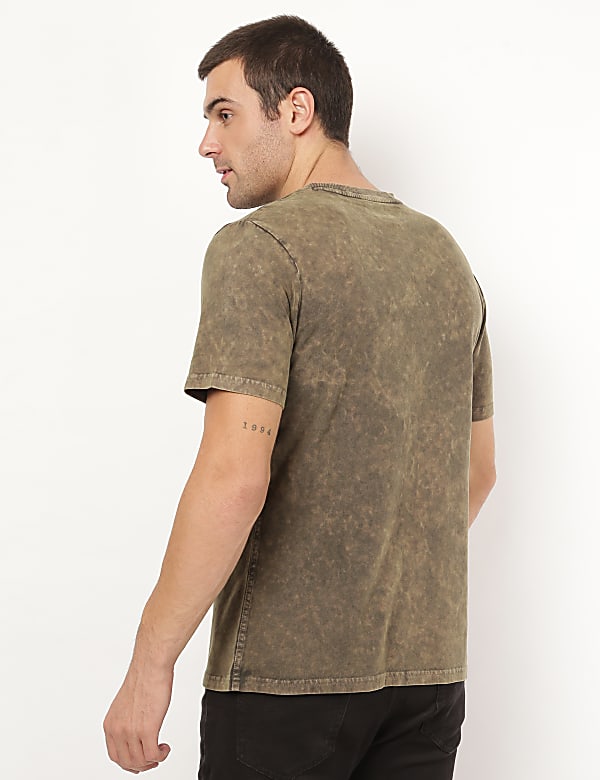 Pure Cotton Printed Round Neck T-shirt