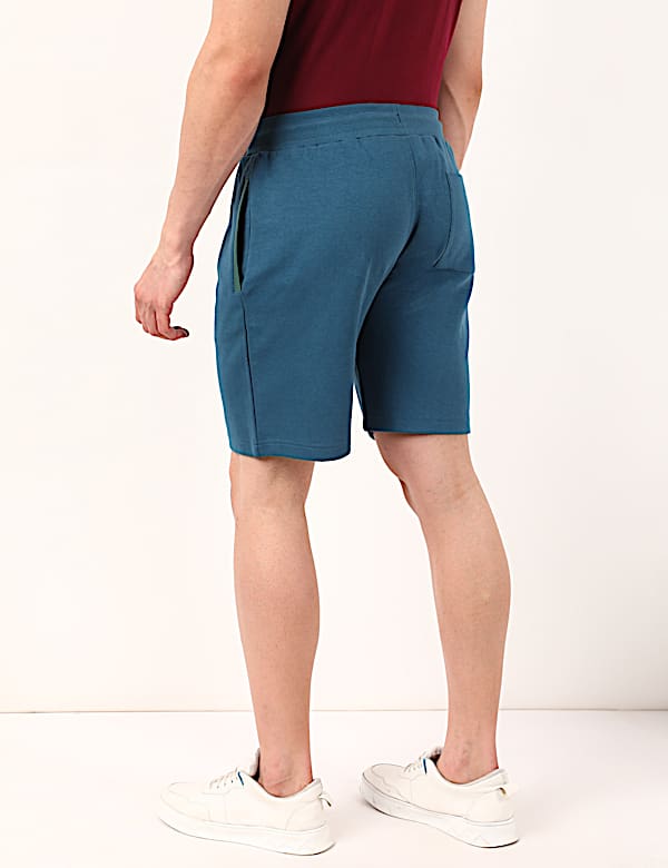 Cotton Mix Plain Regular Fit Shorts