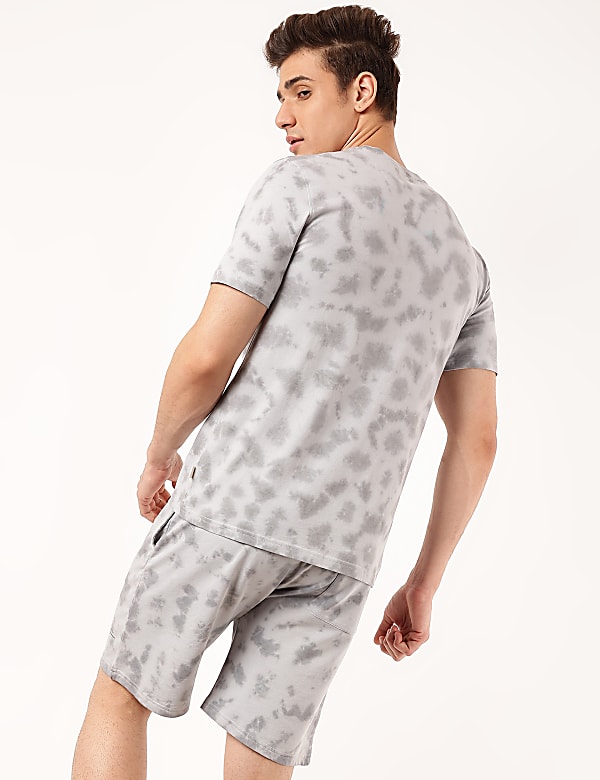 Pure Cotton Tie & Dye Round Neck T-Shirt