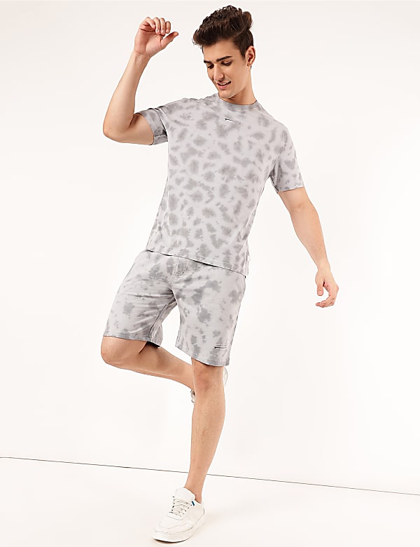 Pure Cotton Tie & Dye Round Neck T-Shirt