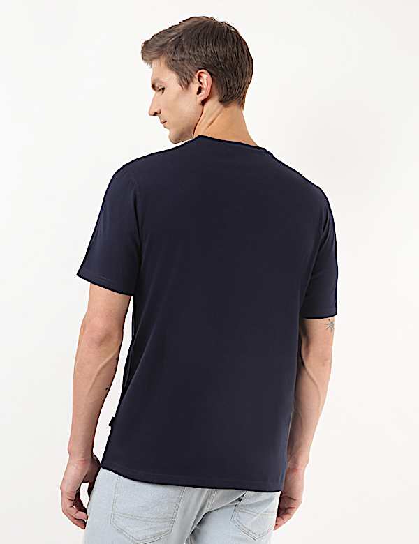 Pure Cotton Printed Crew Neck Tshirt