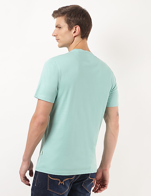 Pure Cotton Printed Crew Neck Tshirt