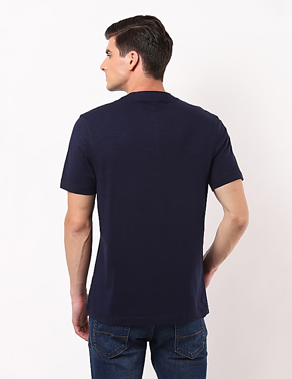 Henley Neck Solid Tee