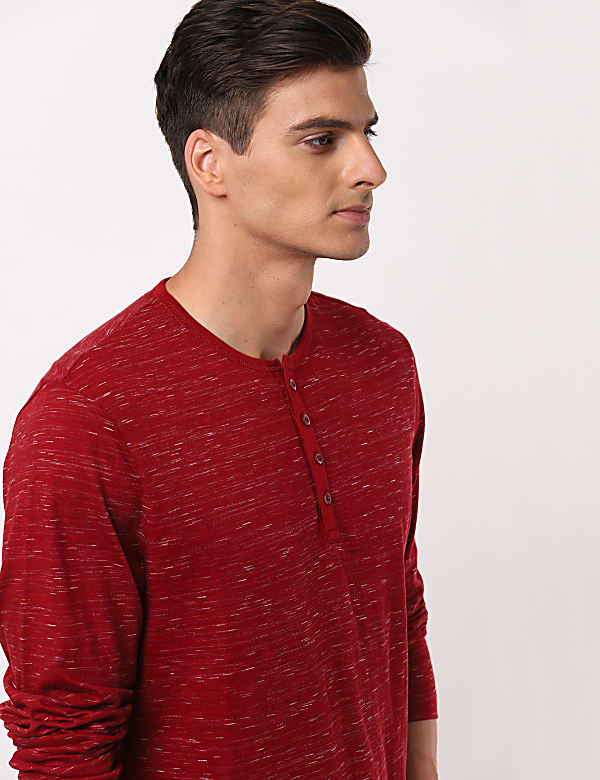 Long Sleeve Henley Tee