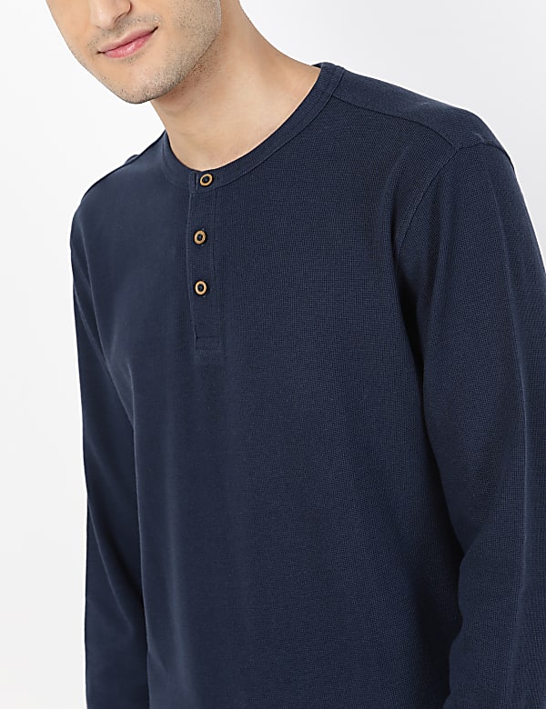 Long Sleeve Henley Tee