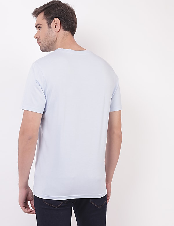 Pure Cotton Plain Round Neck T-Shirt