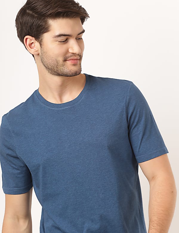 Pure Cotton Plain Round Neck Tshirt