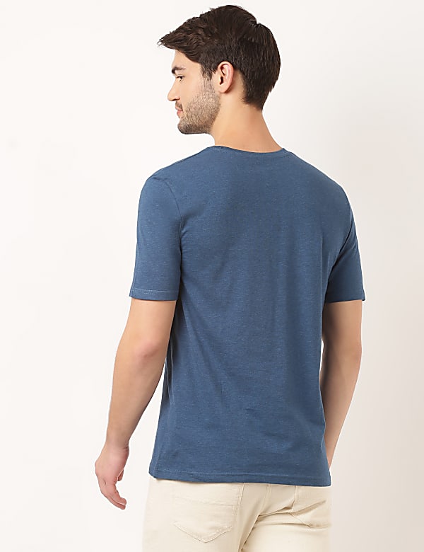 Pure Cotton Plain Round Neck Tshirt