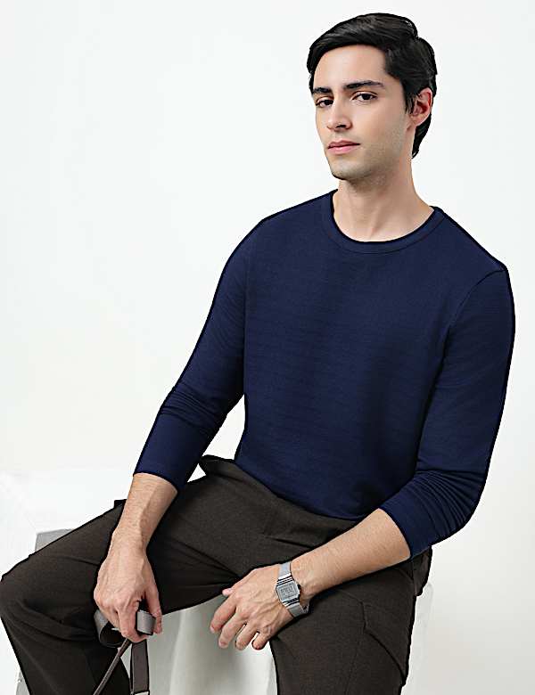 POPCORN TEXTURE DESIGN LS TEE