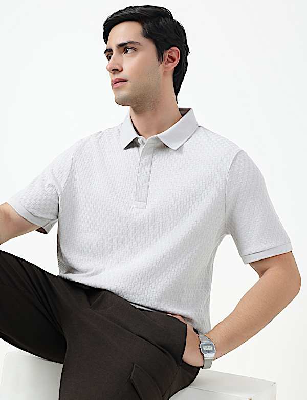 SS TWO TONE STRUCTURESMART ZIP POLO