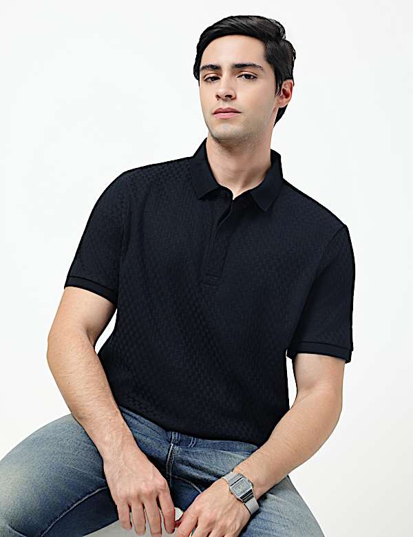 SS TWO TONE STRUCTURESMART ZIP POLO