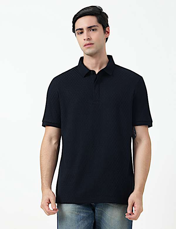 SS TWO TONE STRUCTURESMART ZIP POLO